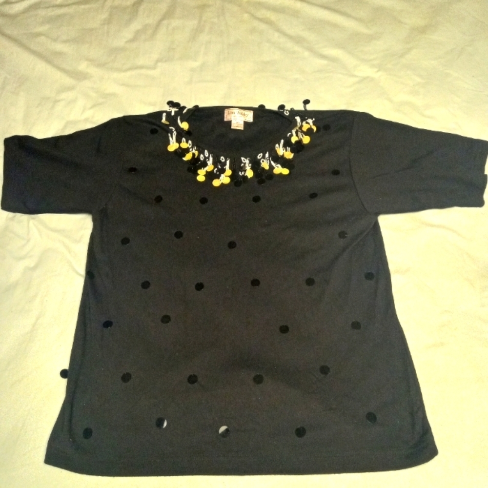 Womens shirt with beaded design size.M